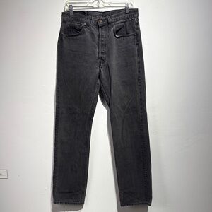 Real Levi's 501 Faded Black Vintage Jeans 32 x 32